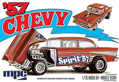 MPC 1957 Chevy Flip Nose (Spirit of ’57) – 1/25 Scale – Plastic Model Car Kit