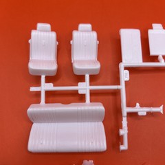 1969 Torino Cobra AMT Seats Dash Hood Scoop Model Parts 1:25 New 6
