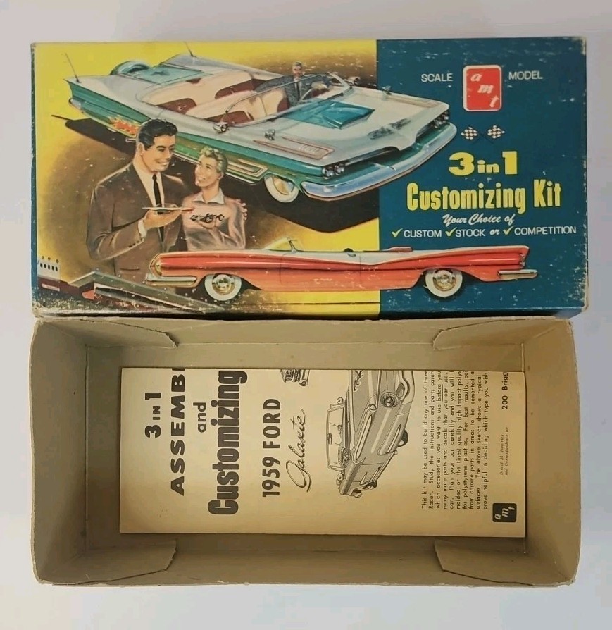 Box And Instructions Only AMT 1959 Ford Galaxie 3 In 1 Model Kit #139