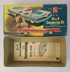Box And Instructions Only AMT 1959 Ford Galaxie 3 In 1 Model Kit #139
