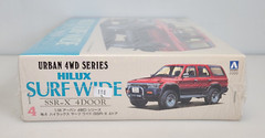 Aoshima Hilux Surf Wide SSR-X 4 Door, 1/24 Scale Plastic Model Kit 4, New Sealed