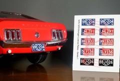 1975 – 1979 MICHIGAN miniature LICENSE PLATES for 1/25 scale MODEL CARS—PLS READ