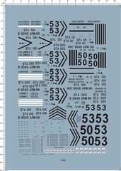 Super Detail Up 1/35 US Army M1A1 Abrams Tank Markings Model Kit Water Decal