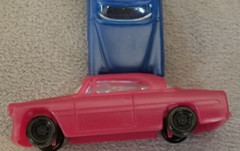 Lot of 6, 1/87, HO Scale, VTG Marx E.L.M style Autos, 1953 Chevrolet, NICE