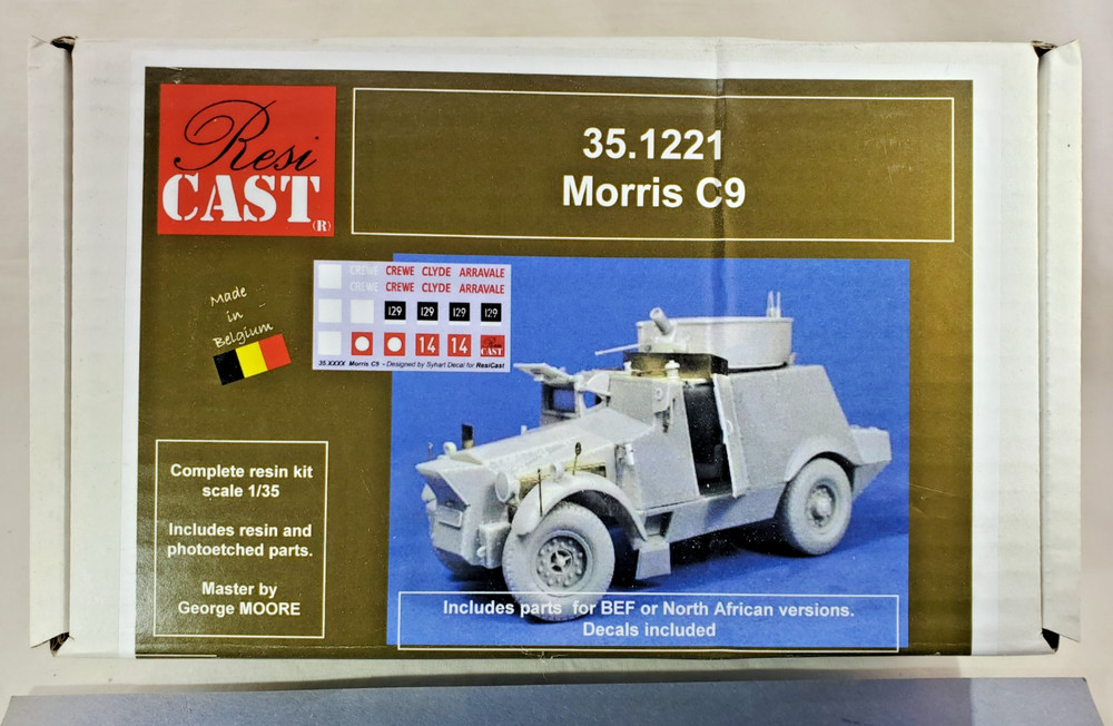 Resicast 1/35 resin Morris C9 British WWII Armored Car Kit