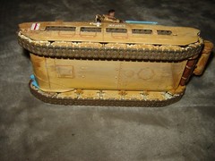 Built 4 Defiance Tank w/Driver 6-3/4 inches long Well Built & Painted Excellent