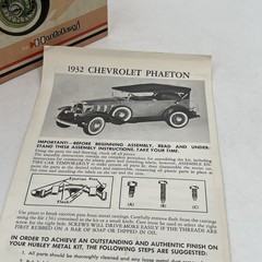 Metal Kit 1932 Chevrolet Phaeton by Hubley 1950s Lancaster PA Box Only Display