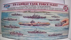 ATLANTIS MODELS #6300 – 1/1200 – US COMBAT TASK FORCE FLEET – 12 COMPLETE MODELS