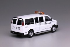 596 1:64 White LA Airport Police Van Diecast Display Toy Model