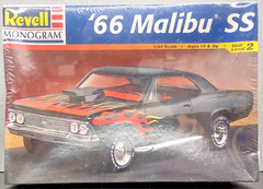 REVELL MONOGRAM 1966 ’66 CHEVORLET MALIBU SS 1/24 SCALE MODEL FACTORY SEALED!