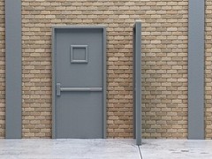 1/24 1/25 Scale Workshop/Commercial Door -For garage or shop dioramas (set of 2)