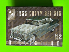 1955 CHEVROLET BEL AIR COUPE MODEL KIT AMT ERTL 1/25 SCALE MILLENIUM EDITION NEW