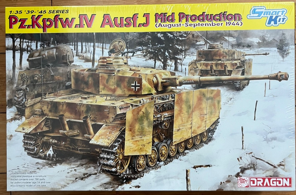 Dragon 1:35 ’39-’45 Series Pz.Kpfw.IV Ausf.J Mid Production SEALED WWII German