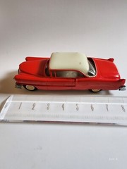 Rare Red 1955 Cadillac 2 Door Sedan Dealer Promo Model Car 1/25 Scale