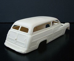 Jimmy Flintstone 1949 Mercury Woodie chopped wagon body resin 1/25 scale NB282