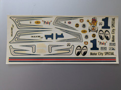 AMT 1:25 # T.D.-1 60’S 3 in 1 Water Slide Decals Sheet Complete Uncut