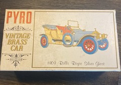 Pyro Vintage 1909 Rolls Royce Silver Ghost 1:32 Scale Car Model Vintage Brass