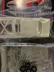 AMT 1969 Cougar Eliminator 1/25 Scale Plastic Model Kit Open Complete