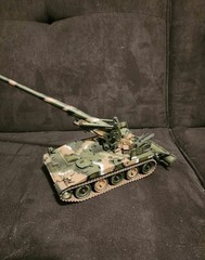 Tamiya 1/35th M107 175mm Howitzer GMC Model Built