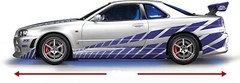 DeAGOSTINI Fast & Furious Nissan Skyline GT-R (R34) 1:8 Vol. 001 – 074 w/ Parts