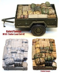 1/35 Italeri/Tamiya M101 Trailer Load #2 – Value Gear – Resin Cargo/Stowage