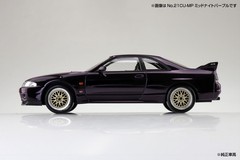 Aoshima 1/32 NISSAN SKYLINE R33 GTR W/ Custom Wheels Snap Model Kit -PURPLE-