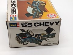 Vintage Revell 55 Chevy Model Kit 1/25 Scale H-1374 Open Box Never Used