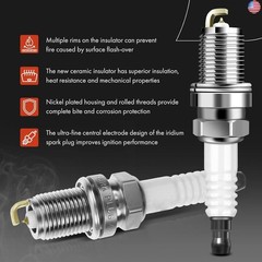 A-Premium Set of 6 Ignition Coil Pack and Iridium Spark Plugs Compatible with