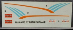 AMT/ERTL | No. 8028 | 1:25 1957 Ford Fairlane Decals