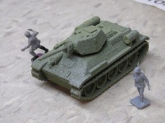MIR / Roco Minitank Compatible WWII Russian T-34/76 & Airfix Soldiers Lot#7404B©