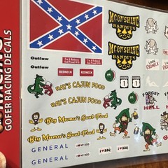 Gofer Racing 11054 Bubba’s Favorites Decals