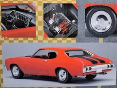 AMT ProShop 1/25 1972 Chevy Chevelle SS Predecorated Model (Good for Slot Cars)