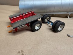 VINTAGE AMT 1/25 GULF FUEL Tanker Trailer Built UP Old School Semi REbuilder
