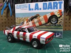 MPC974 Model Kit L.A Dart Wild Wheel-Standing Drag Car 1/25 Scale New Sealed Box