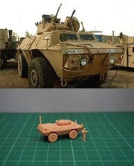 1/144 USA M1117 Armored Security Vehicle /w soldier (fine detail) Resin Kit