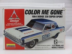 Lindberg COLOR ME GONE 1964 DODGE 330 SUPER SPORT Plastic Model Kit UNBUILT 1996