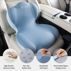 FLORICH Memory Foam Truck Seat Cushion,Car Seat Cushion and Lumbar Support Pillo