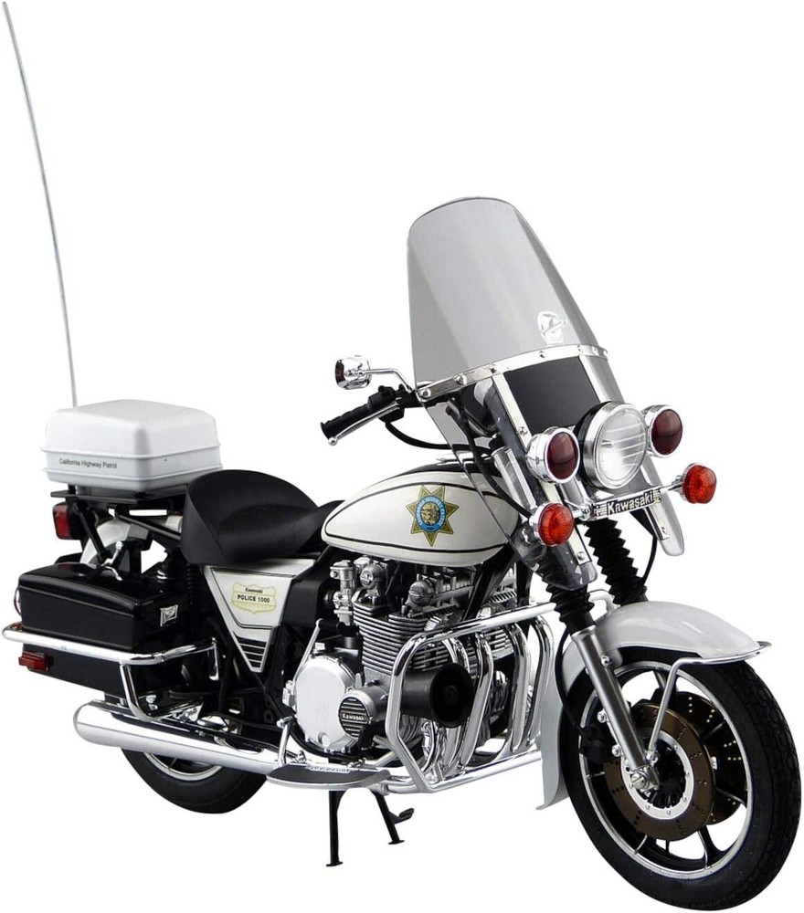 AOSHIMA 1/12 Bike Series No.54 Kawasaki KZ1000 Police Scale Model