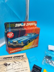 Lindberg SUPER SPORT 1972 CONTINENTAL MARK III Snap Fit Plastic Model Kit RARE