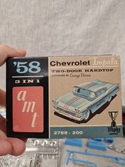 George Barris 1958 Chevrolet Impala AMT 1:25 Model Car Kit 2758 Vintage ~ Trophy