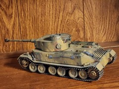 Vintage Hand Painted German VK 45.01 (P) Porsche Tiger Tank