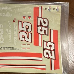 Blue Ridge Decals 1057 1/25 Scale #25 Virginia Is For Lovers NASCAR