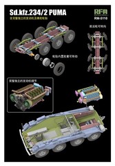 RYEFIELD MODEL RFM RM-5110 1/35 German Sd.kfz.234/2 Puma With Engine Parts