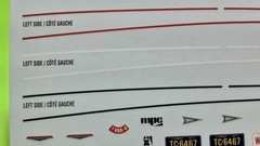 Decal Sheet Emblems 1967 GTO Pontiac 1/25 MPC Scripts Stripes Sponsor