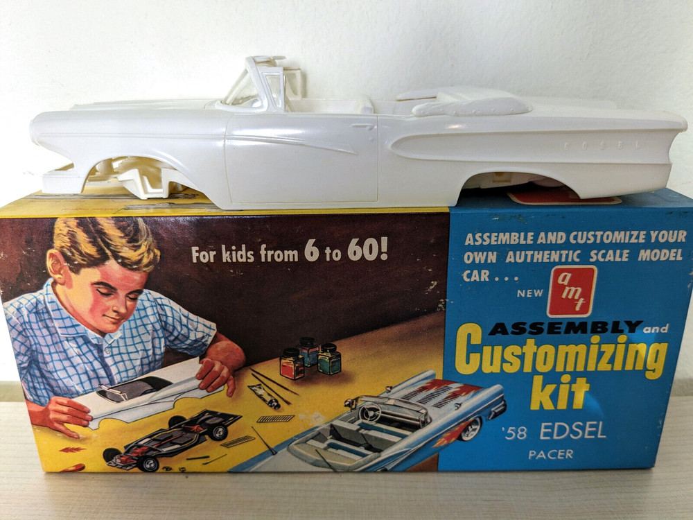 *ULTRA RARE! *ORIGINAL VINTAGE AMT “1958 EDSEL PACER” KIT *COMPLETE *SUPER C@@L!