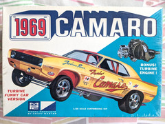 ULTRA RARE *FACTORY-SEALED ORIGINAL VINTAGE MPC 1969 CAMARO FUNNY CAR KIT *L@@K!