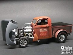 1940 Willy’s Coca-Cola Pickup Gasser Model Kit