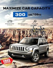 Wonderdriver Lockable Roof Rack Cross Bars Jeep Patriot 07-17