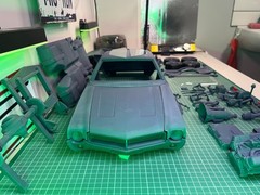 1/8 Scale 1968 AMC Javelin Resin Model Kit with Engine – Huge Size 24 Inch Long