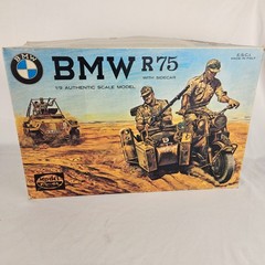 Vintage ESCI BMW R75 w/ Sidecar 1/9 Scale Plastic Model Kit
